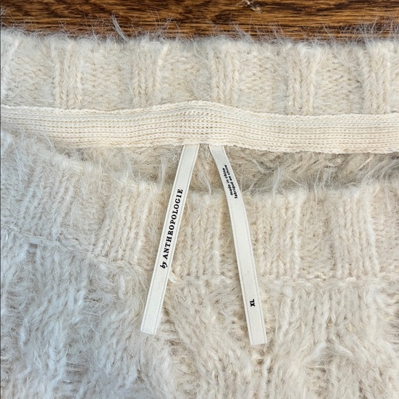Anthropologie Fuzzy Knit Off the Shoulder Sweater - Picture 2 of 7